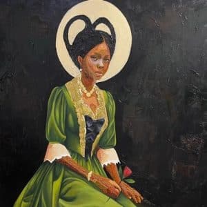 Hustling - Lady with Rose Flower